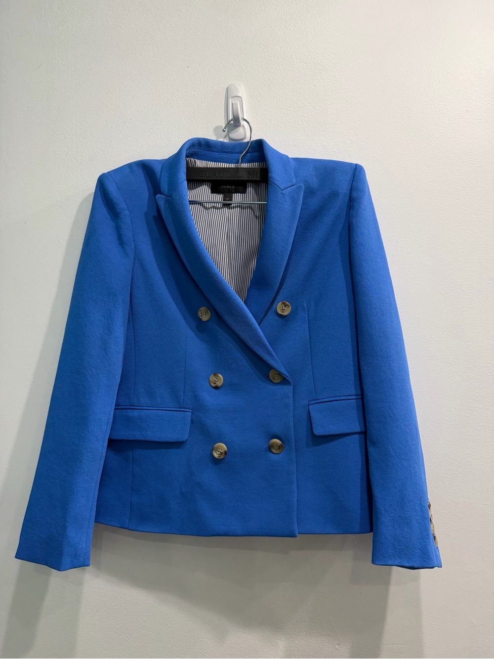 J. Crew Double-Breasted Royal Blue Blazer